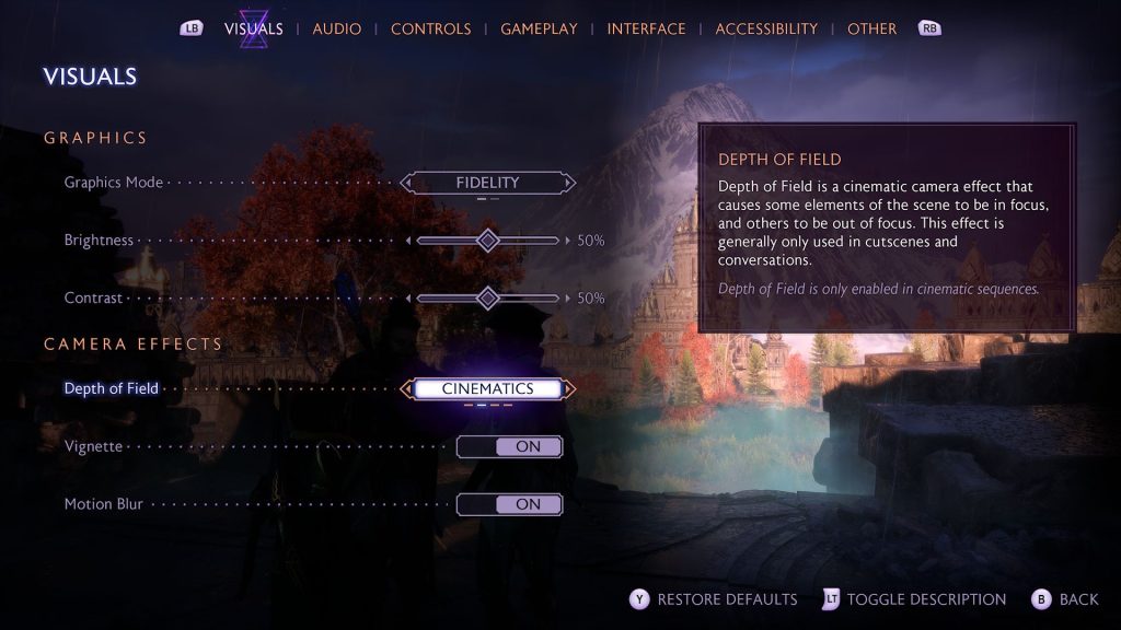 Dragon Age The Veilguard accessibility options