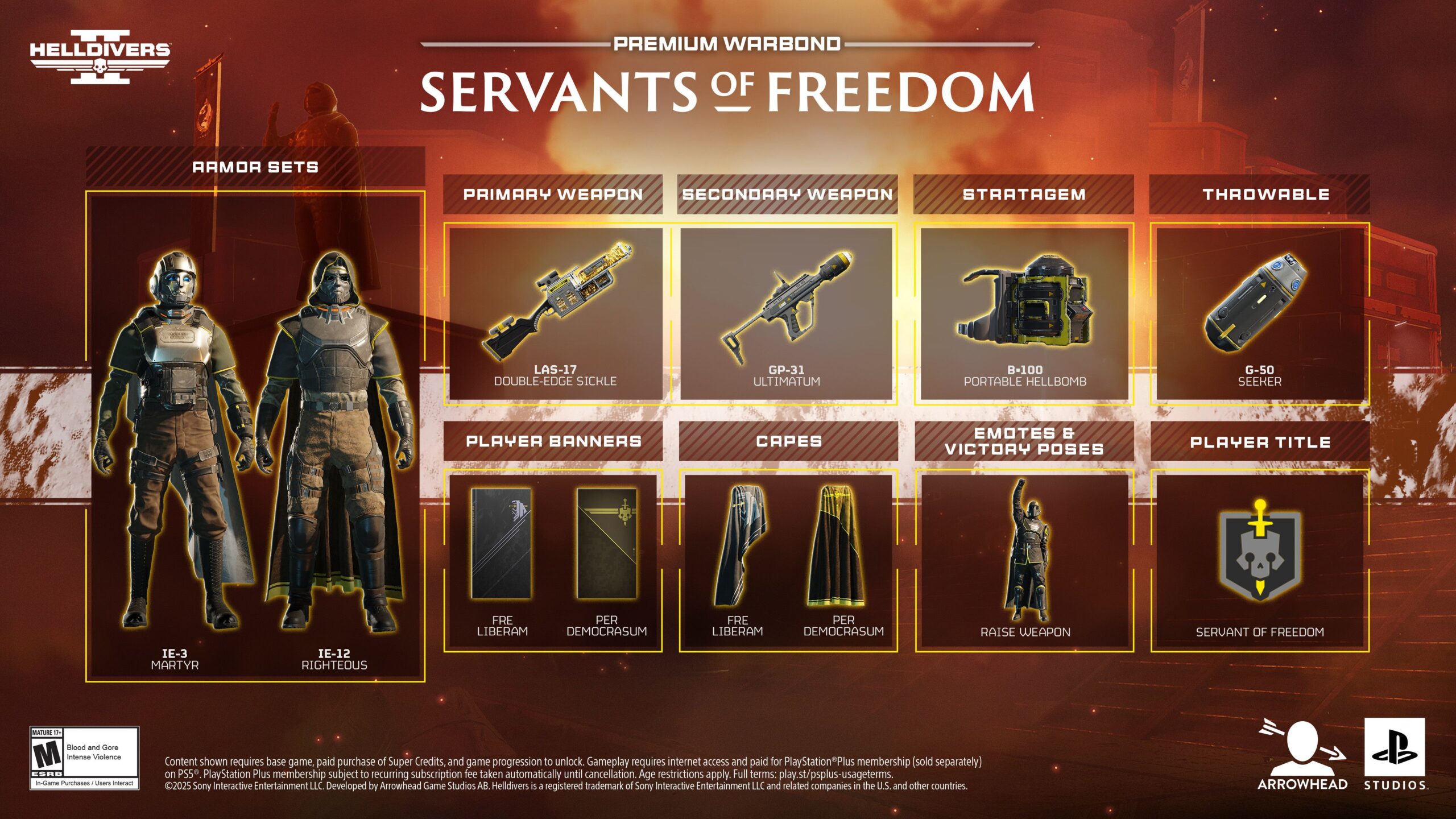 Helldivers 2 Servants of Freedom