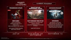 Assassin’s Creed Shadows Gets New Game+ on July 29th, Quality-of-Life Update in September