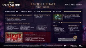 Warhammer 40,000: Space Marine 2 – Patch 9.0 is Live With Updates to Datavault, Perks, and More