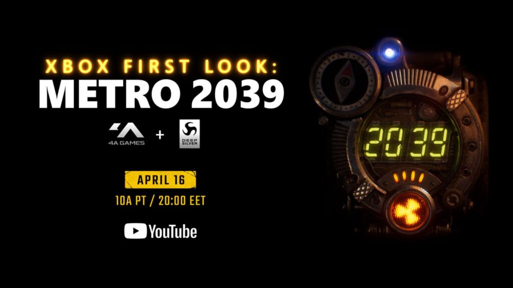 Metro 2039 Announced With Xbox First Look Confirmed for April 16th